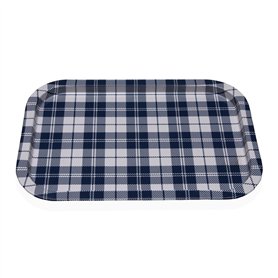 Plateau Versa Vichy Bleu 23 X 1