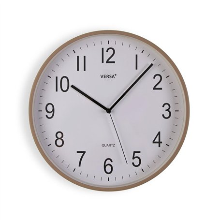 Horloge Murale Versa Gris Plastique 35