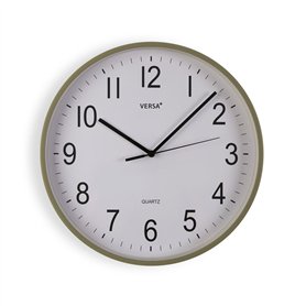 Horloge Murale Versa Vert Plastique 35