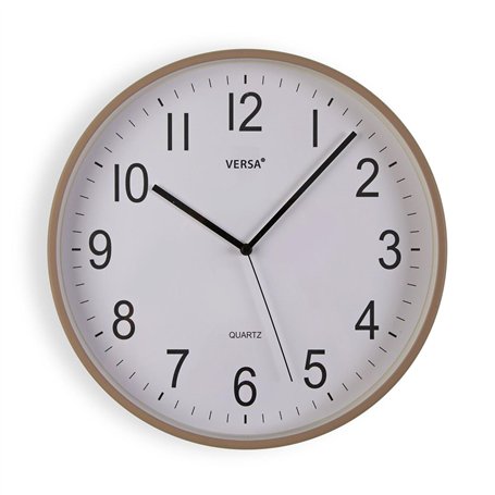 Horloge Murale Versa Gris Plastique 40 x 40 x 5