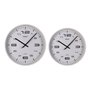 Horloge Murale Versa Blanc Plastique 25 x 25 x 4 cm