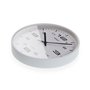 Horloge Murale Versa Blanc Plastique 30 x 30 x 4 cm