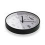 Horloge Murale Versa Noir Plastique 30 x 30 x 4 cm