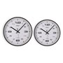 Horloge Murale Versa Noir Plastique 30 x 30 x 4 cm