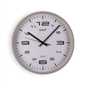 Horloge Murale Versa Gris Plastique 30 x 30 x 4 cm