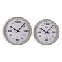 Horloge Murale Versa Gris Plastique 30 x 30 x 4 cm