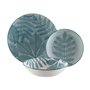 Assiettes Versa Aylen Bleu Porcelaine 18 Pièces