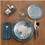 Assiettes Versa Aylen Bleu Porcelaine 18 Pièces