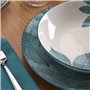 Assiettes Versa Aylen Bleu Porcelaine 18 Pièces