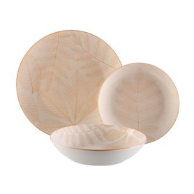 Assiettes Versa Aylen Beige Porcelaine 18 Pièces