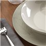 Assiettes Versa Aylen Gris Porcelaine 18 Pièces