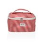 Nécessaire de Voyage Versa Vichy Rouge Polyester Textile 12 x 12 x 20 cm