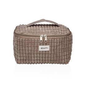 Nécessaire de Voyage Versa Corduroy Kaki Polyester Textile 12 x 12 x 20 cm