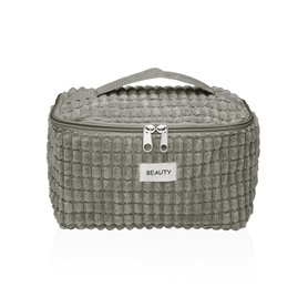 Nécessaire de Voyage Versa Corduroy Bleu Polyester Textile 12 x 12 x 20 cm