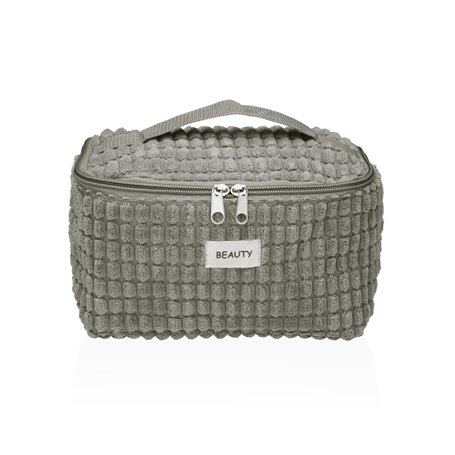 Nécessaire de Voyage Versa Corduroy Bleu Polyester Textile 12 x 12 x 20 cm