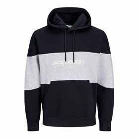 Sweat à capuche homme Jack & Jones Jjelegacy Blocking Noir L
