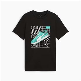 T shirt à manches courtes Enfant Puma Graphics Noir