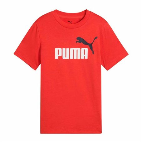 T shirt à manches courtes Enfant Puma Essentials Rouge