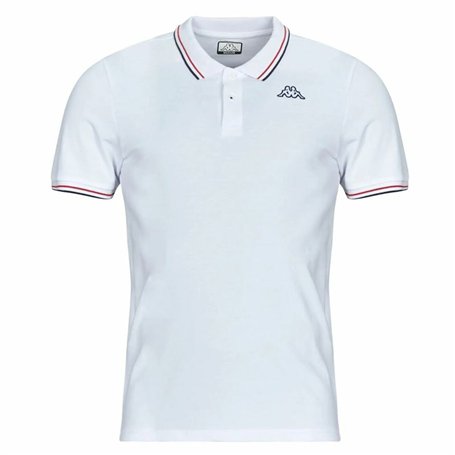Polo à manches courtes homme Kappa Ezio 2 Blanc Rouge