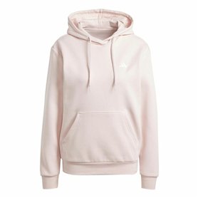 Sweat à capuche femme Adidas Essentials Blanc Rose