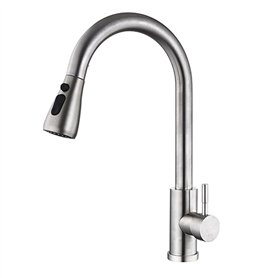 Mitigeur Fontastock Gris Acier inoxydable Céramique Forme en C