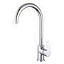 Mitigeur Fontastock Chrome Acier inoxydable Céramique Alliage de Zinc Forme en C