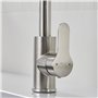Mitigeur Fontastock Gris Acier inoxydable Céramique Alliage de Zinc Forme en C