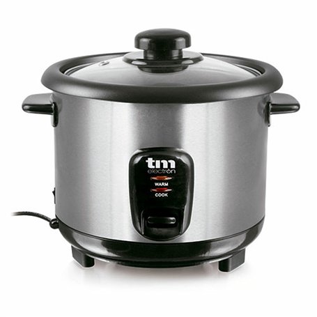 cuiseur à riz TM Electron Acier verre Acier inoxydable 400 W 1 L