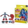 Pâte à modeler en argile Play-Doh Capitán América Set Stamper Shield Multicouleur