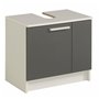 meuble bas pour lavabo Versa Blanc Gris Bois Mélamine 59 x 38 x 53
