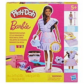 Pâte à modeler en argile Play-Doh Barbie Fashionista Ruffles Multicouleur 730 g