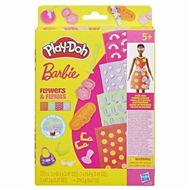 Pâte à modeler en argile Play-Doh Barbie FLowers & Florals Multicouleur