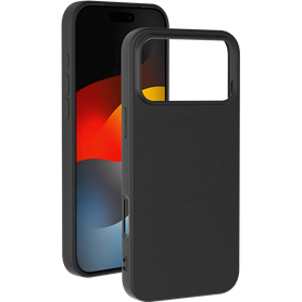 Coque MagSafe iPhone 17 Pro Max Silicone Noire Bigben