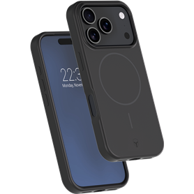 Coque renforcée MagSafe iPhone 17 Pro SILICONE 2m Noire + Garantie à vie Force Case