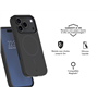 Coque renforcée MagSafe iPhone 17 Pro SILICONE 2m Noire + Garantie à vie Force Case