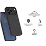 Coque renforcée MagSafe iPhone 17 Pro Max SILICONE 2m Noire + Garantie à vie Force Case