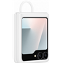Coque Samsung Galaxy Z Flip 6 / Flip 7 FE Silicone avec Anneau Blanc Samsung