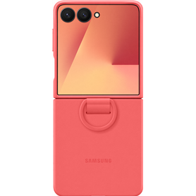 Coque Samsung Galaxy Z Flip 7 Silicone avec Anneau Corail Samsung Coque Samsung Galaxy Z Flip 7 Silicone avec Anneau Corail Samsung