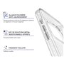 Coque renforcée MagSafe iPhone 17 AIR XTREM 4m Norme Militaire MIL-STD 810G Transparente avec Paillettes + Garantie à vie Force 