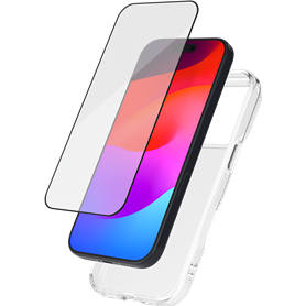 Pack 2 en 1 Coque iPhone 17 Pro Souple Transparente + Protège écran 2.5D + SmartFrame™ - Certifié GRS Bigben