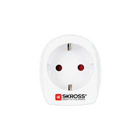 Adaptateur voyage Europe vers Danemark Blanc Skross
