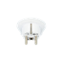 Adaptateur voyage India/Israël/Danemark vers Europe Blanc Skross