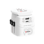 Adaptateur voyage USB A + USB C PRO LIGHT WORLD Universel Blanc Skross