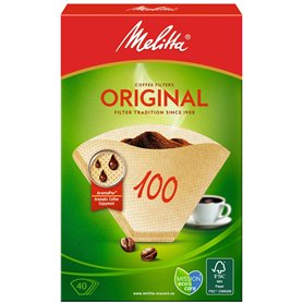 Melitta filtres de papier 100/40, Couleur : Marron naturel Melitta filtres de papier 100/40