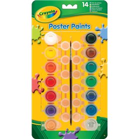 Crayola - Loisir Créatif - 14 Pots De Peinture Lavable