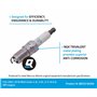 NGK Bougie d'allumage 5599 Électrode centrale à l'iridium 1-électrode de masse Antiparasitage 5kOhm avec siège à joint conique R