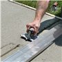 Fraise à rainurer en zinc de Marshalltown, R 6 mm, L 10 mm, P 13 mm avec manche DuraSoft, en zinc, outils pour le sol et le béto