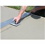 Fraise à rainurer en zinc de Marshalltown, R 6 mm, L 10 mm, P 13 mm avec manche DuraSoft, en zinc, outils pour le sol et le béto