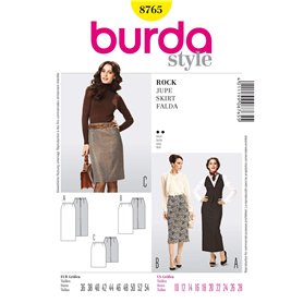 Burda B8765 Patron de Couture Jupe 19 x 13 cm
