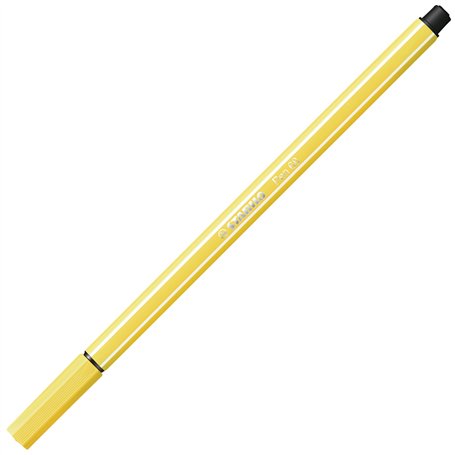 STABILO Pen 68 Feutre de qualité supérieure Jaune